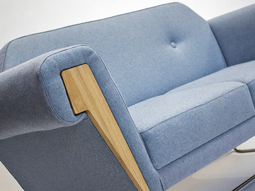 HOVE CLUB - 2 seater fabric sofa by Liqui Contracts - view 3